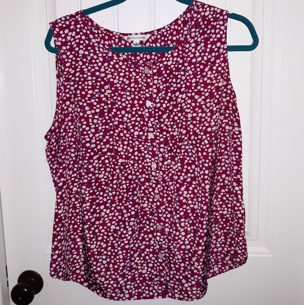 Croft & Barrow button up tank